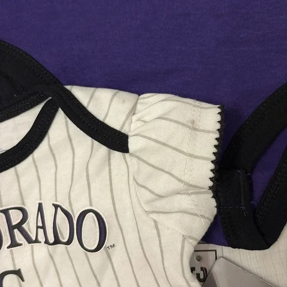 NEW [MLB] Colorado Rockies MLB Baby Girly Onesie Lot of 3x, Size 0/3 Months - Picture 6 of 7